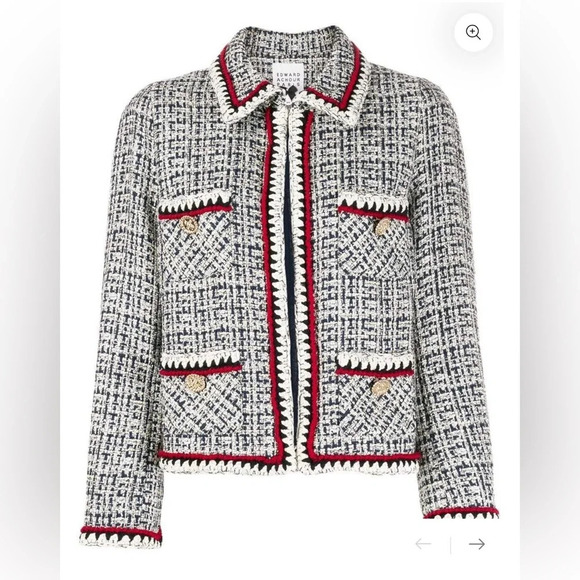 EDWARD ACHOUR PARIS JACKET NAVY - Picture 1 of 7